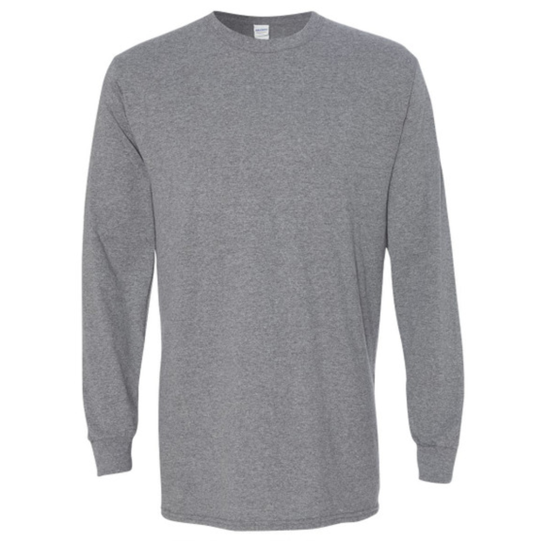 YOUR DESIGN Basic Adult Long Sleeve Shirts HTV Print - 8 Colour Options