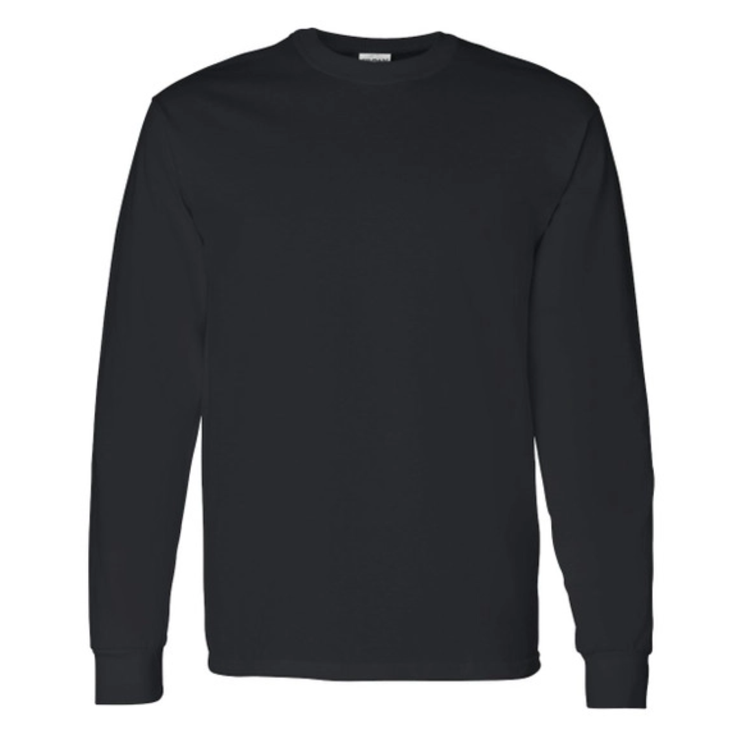 YOUR DESIGN Basic Adult Long Sleeve Shirts HTV Print - 8 Colour Options