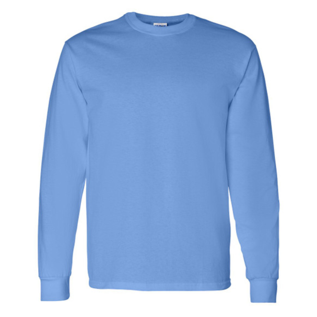 YOUR DESIGN Basic Adult Long Sleeve Shirts HTV Print - 8 Colour Options