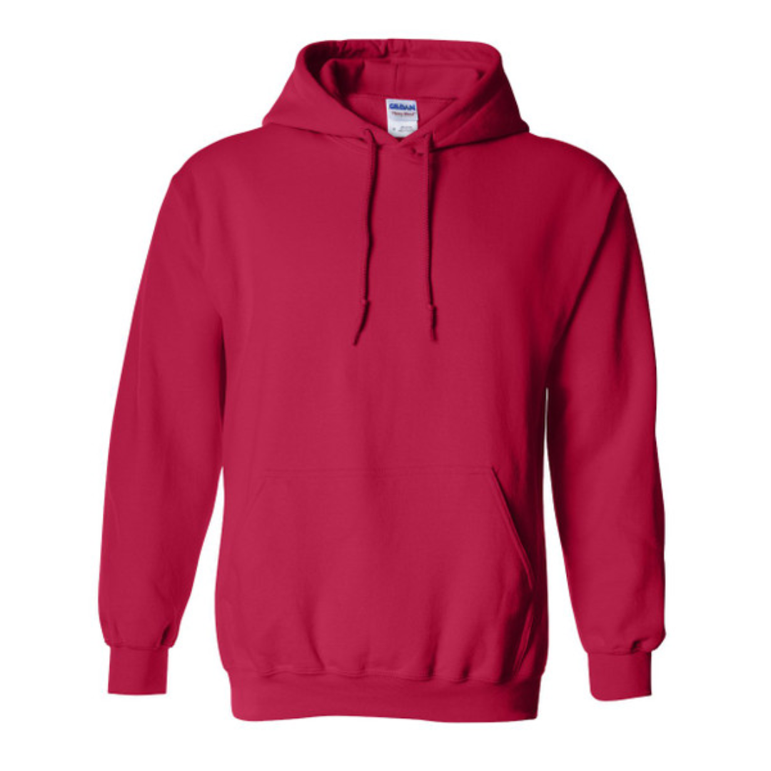 YOUR DESIGN Basic Adult Hooded Sweatshirt HTV Print - 8 Colour Options
