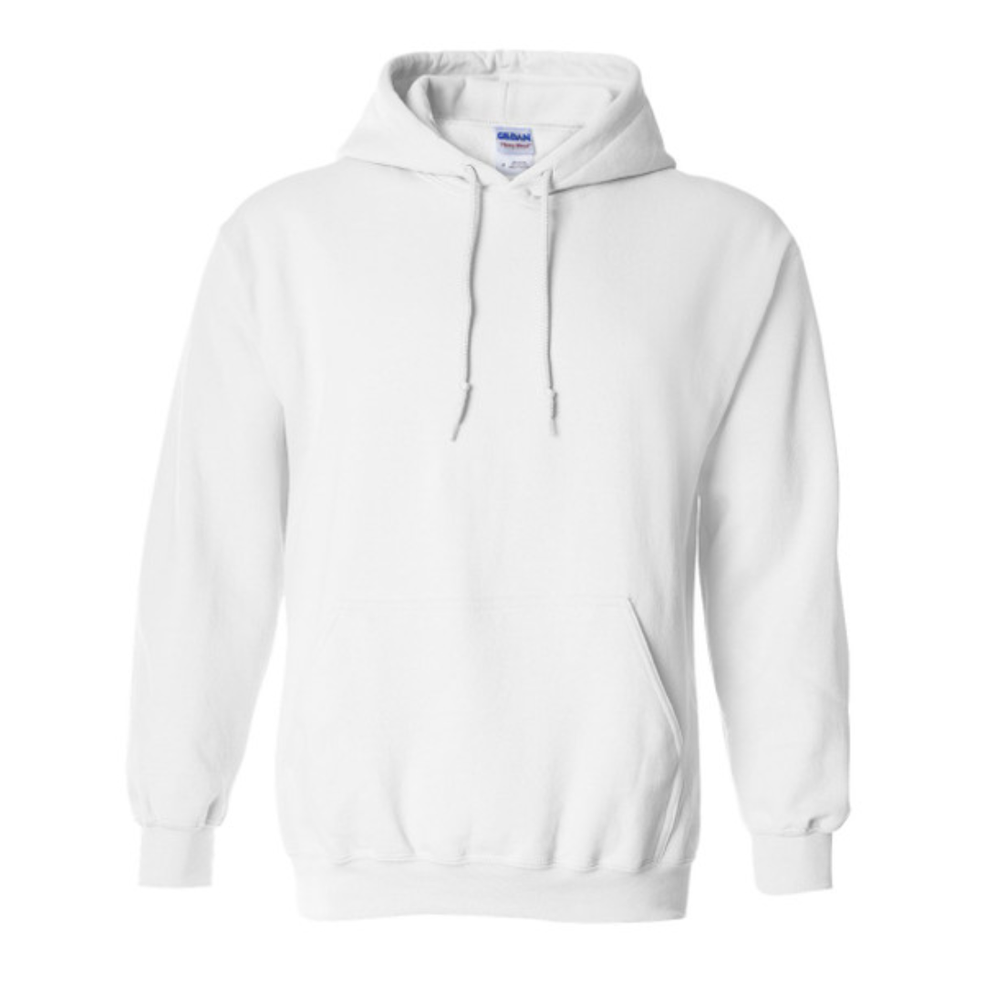 YOUR DESIGN Basic Adult Hooded Sweatshirt HTV Print - 8 Colour Options