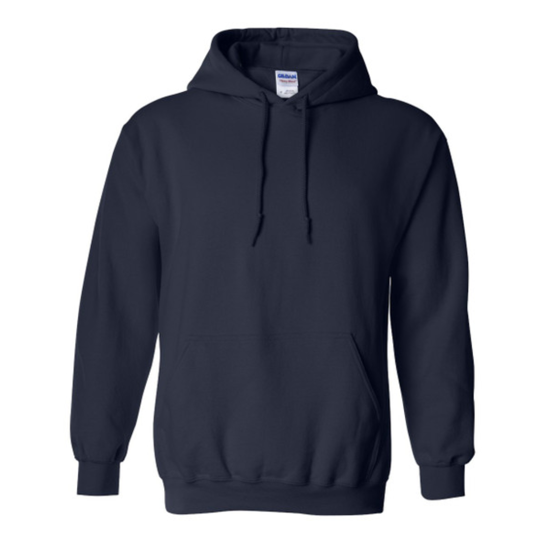 YOUR DESIGN Basic Adult Hooded Sweatshirt HTV Print - 8 Colour Options