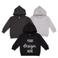 YOUR DESIGN Toddler Hooded Sweatshirt HTV Print - 6 Colour Options