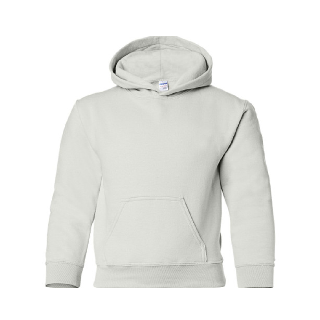 YOUR DESIGN Basic Youth Crew Hooded Sweatshirt HTV Print- 9 Colour Options